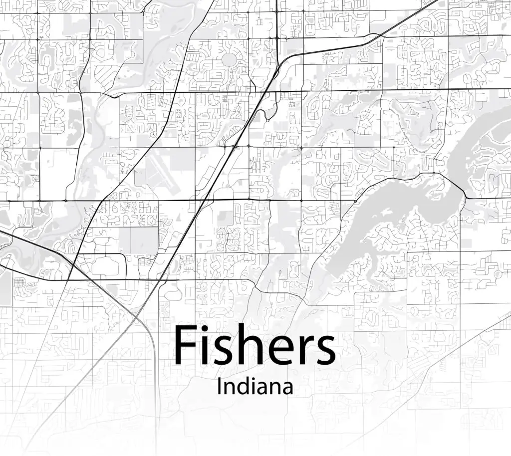 Map of Fishers